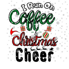 Camiseta Eu corro no café e torto de Natal
