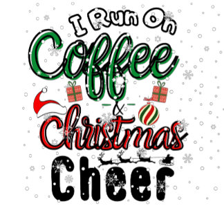 Camiseta Eu corro no café e torto de Natal