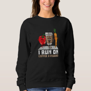 Camiseta Eu Corro No Café E Veggies Vegan Runner Vegetaria