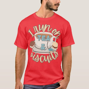 Camiseta Eu Corro No Chá E Biscoito Slogan Divertido