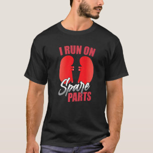 Camiseta Eu corro no transplante renal de peças sobressalen