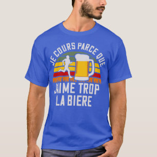 Camiseta Eu corro porque gosto muito de humor de cerveja
