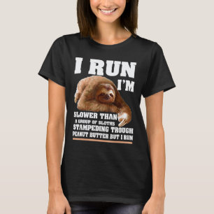 Camiseta Eu Corro Sou Mais Lento Amante da Preguiça Present