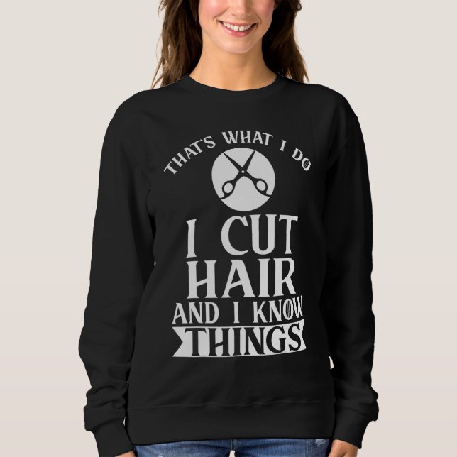 Camiseta Eu corto cabelo  Cabeleireiro Cabeleireiro 1 (Frente)