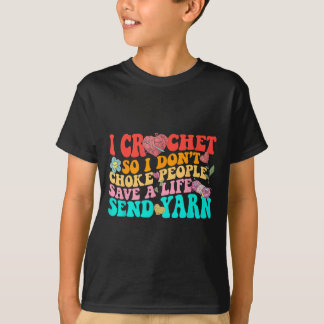 Camiseta Eu corto, então não engasgo Pessoas salvam um envi