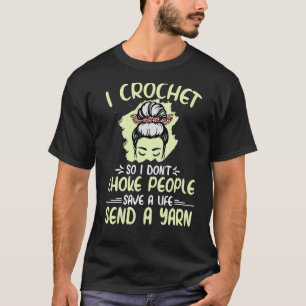 Camiseta Eu corto, então não engasgo Pessoas vovó mãe croc
