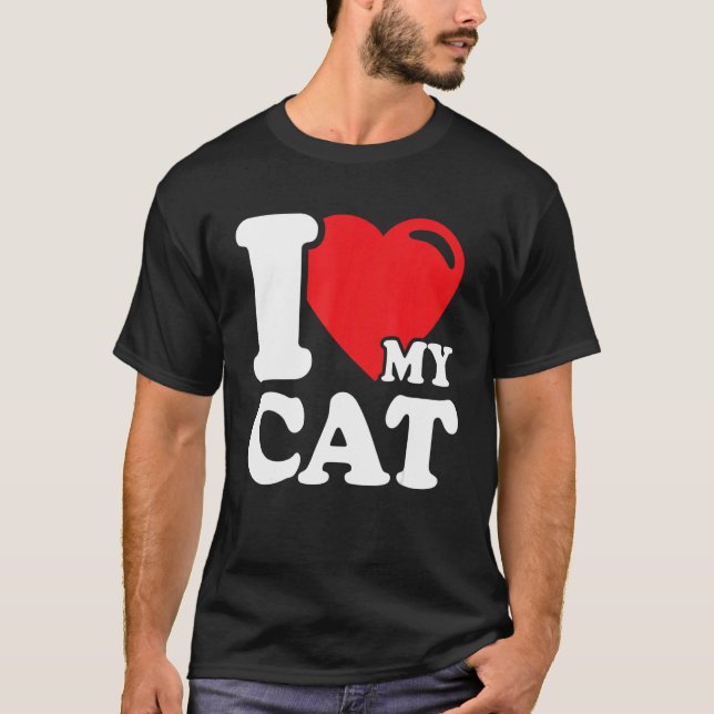Camiseta Eu Corto Meu Gato Bonito Proprietário De Gato Boni (Frente)