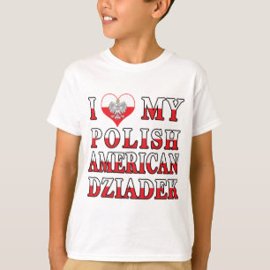 Camiseta Eu Corto Meu Polonês Americano Dziadek