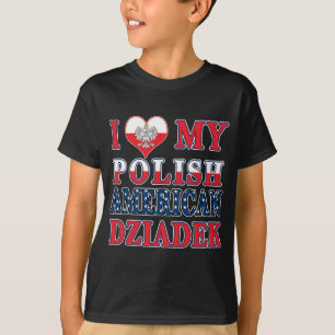Camiseta Eu Corto Meu Polonês Americano Dziadek