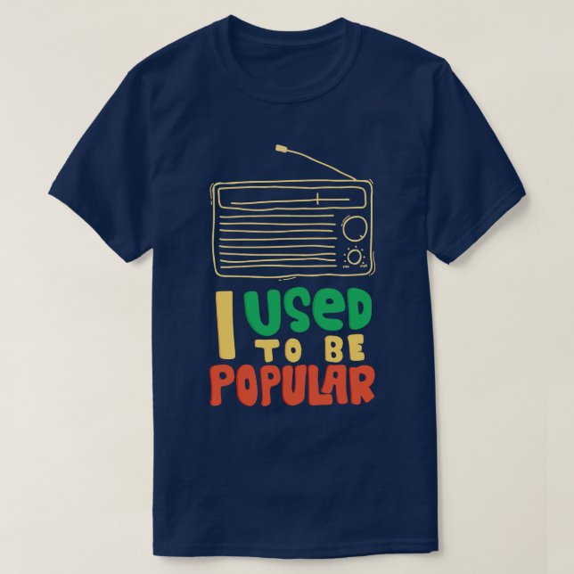 Camiseta Eu Costumava Ser A Rádio Popular (Frente do Design)
