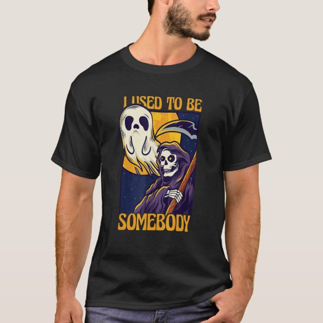 Camiseta Eu Costumava Ser Alguém Com Um Ceifador De Esquele (Frente)