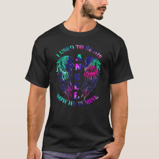 Camiseta Eu costumava ser o Anjo dele, agora ele é o meu pe