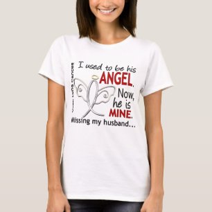 Camiseta Eu Costumava Ser Seu Marido Cancer De Anjo
