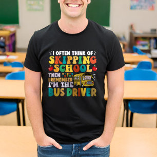 Camiseta Eu Costumo Pensar Em Ignorar O Motorista De Ônibus