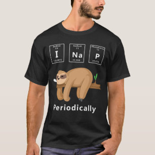 Camiseta Eu coto periodicamente preguiça engraçado