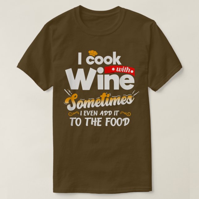 Camiseta Eu Cozinho Com Comida De Grelha De Cozinhar De Coz (Frente do Design)
