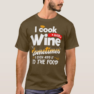 Camiseta Eu Cozinho Com Comida De Grelha De Cozinhar De Coz