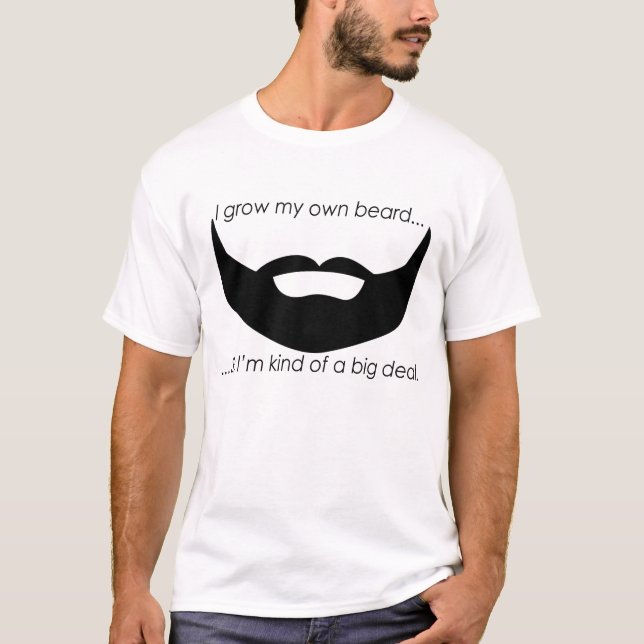 Camiseta Eu cresço minha própria barba (Frente)