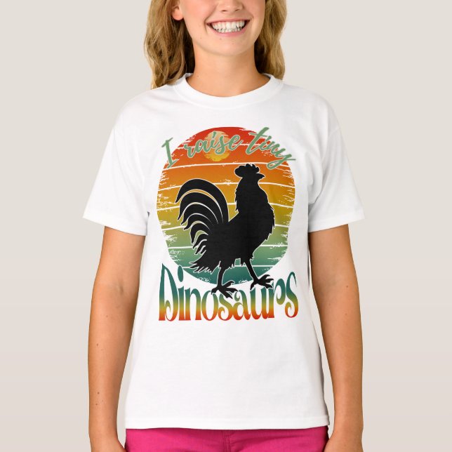 Camiseta eu criador de dinossauros minúsculos (Frente)