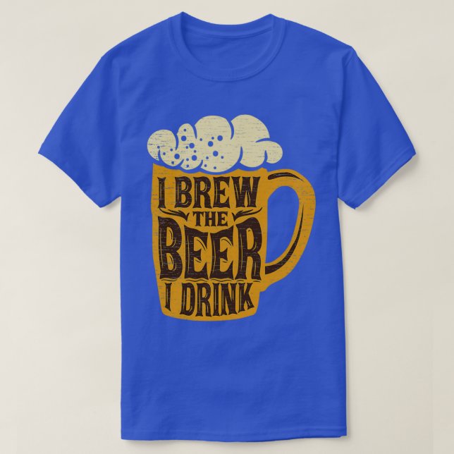 Camiseta Eu Crio A Cerveja Que Eu Bebo Em Casa Fazendo T (Frente do Design)