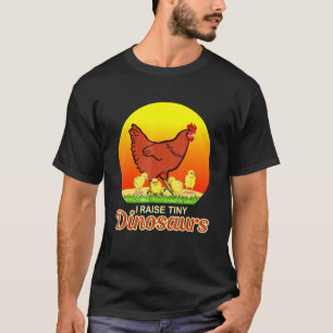 Camiseta Eu Crio-Dinossauros-Minhoca Galinha Frango Agricul