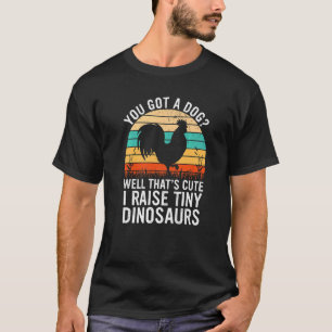 Camiseta Eu Crio Dinossauros Minúsculos  Frango Fazendeiro 