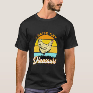Camiseta Eu Crio Dinossauros Minúsculos Galinha do Pôr do S