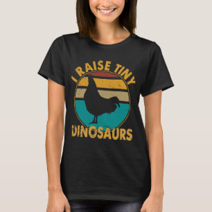 Camiseta Eu Crio Dinossauros Minúsculos Galinha Eu