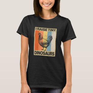Camiseta Eu Crio Dinossauros Minúsculos Silhueta de Frango 