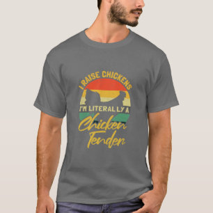 Camiseta Eu crio galinhas Eu sou literalmente um tenente de