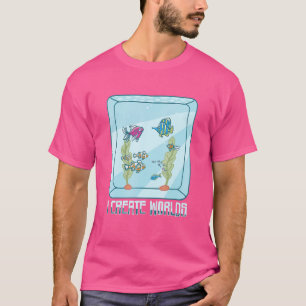 Camiseta Eu Crio Mundos Aquascaping Aquarium Keeper