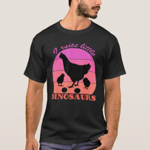 Camiseta Eu Crio Pequenos Dinossauros Amante de Frango