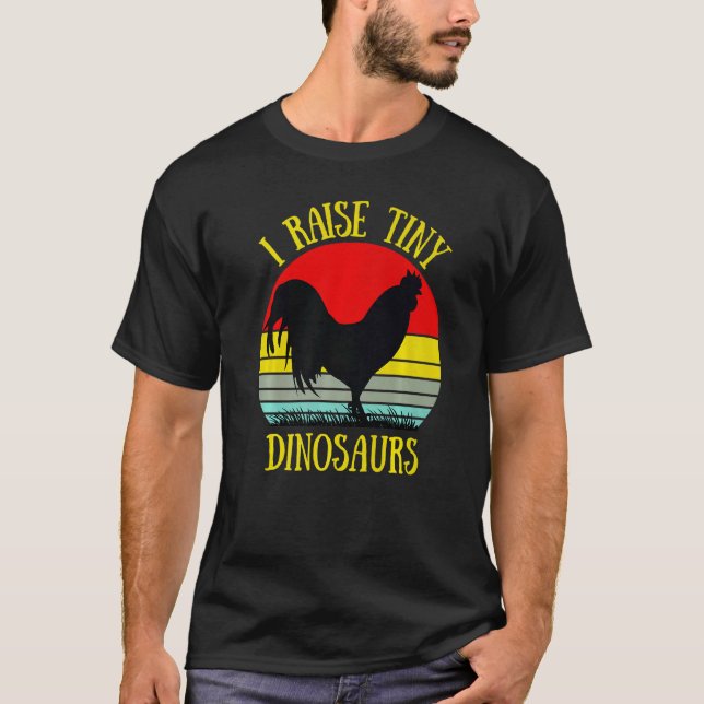 Camiseta Eu Crio Pequenos Dinossauros  Frango (Frente)