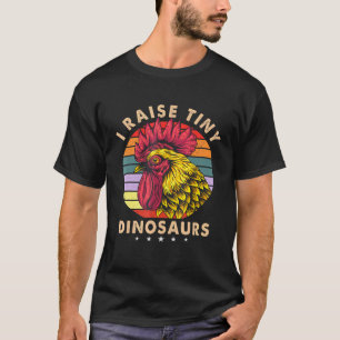 Camiseta Eu Crio Pequenos Dinossauros Frango Vintage Retrô