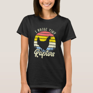 Camiseta Eu Crio Pequenos Raptores Galinha Mãe Vintage