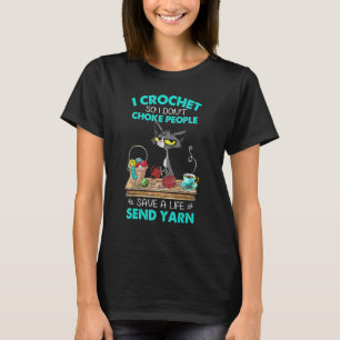 Camiseta Eu Crochê Então Não Enforco Pessoas Salve Uma Vida