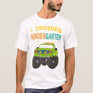 Camiseta Eu Cruzei o Monstro de Rapazes de Graduação do Jar