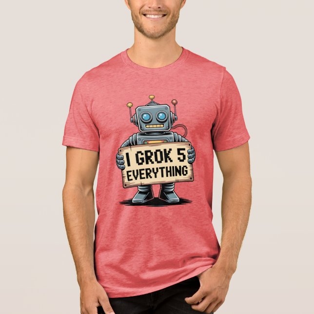 Camiseta Eu Culpo 5 Tudo - Geek Robô Engraçado (Frente)