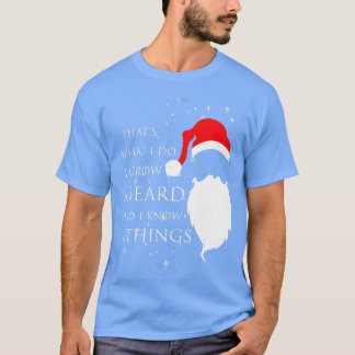 Camiseta Eu culpo a barba e conheço o Papai Noel