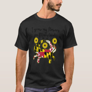 Camiseta Eu Culpo Minhas Flores Em Maryland Md Caranguejo F