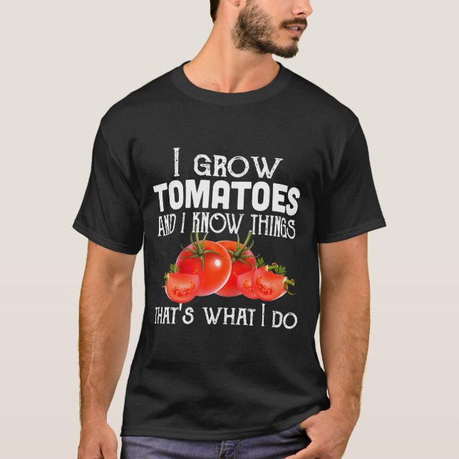 Camiseta Eu Culpo Tomates E Eu Sei Coisas (Frente)