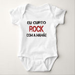 Camiseta Eu Curto Rock com a mamãe<br><div class="desc">Eu Curto Rock com a mamãe</div>