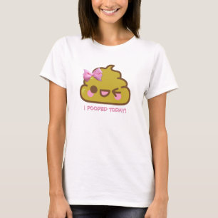 Camiseta Eu Cuspei Hoje! Cutie Poo com arco rosa