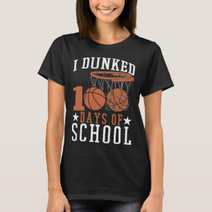 Camiseta Eu Dava 100 Dias De Basketba De Jardim De Infância