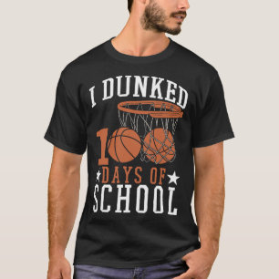 Camiseta Eu Dava 100 Dias De Basketba De Jardim De Infância