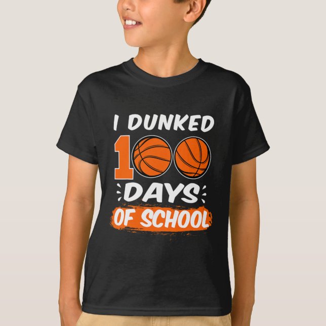 Camiseta Eu Dava 100 Dias De Basquete Escolar (Frente)