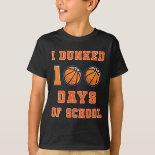 Camiseta Eu dava 100 dias de basquete escolar 100º dia o