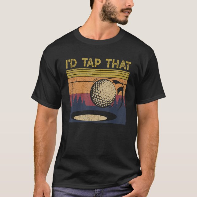 Camiseta Eu Dava Um Bola De Golfe Para Jogadores De Golfe (Frente)