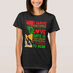 Camiseta Eu Decidi Ficar Com o Amor Martin Black Seu