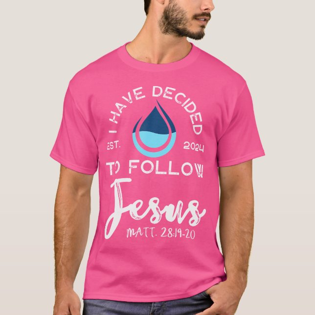 Camiseta Eu Decidi Seguir Jesus 2024 Negro (Frente)